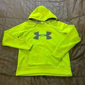 Under armour UA storm hoodie lime green medium